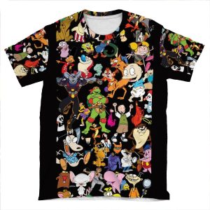 Retro Cartoons S Rugrats 80S 90S Tv Show Cartoon AOP T-shirt Tee