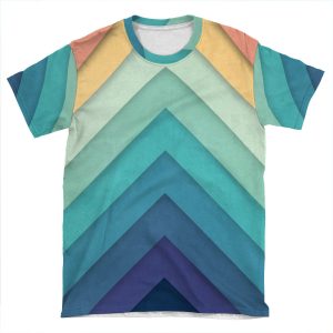 Retro Chevrons 002 AOP T-shirt Tee