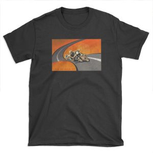 retro motorcycle Isle of Man TT poster T-shirt Tee