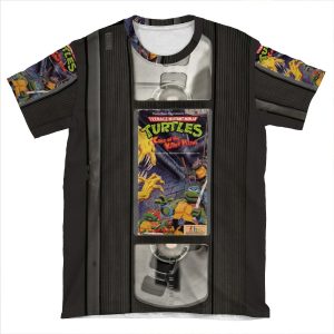 Retro Ninja Turtles Video AOP T-shirt Tee