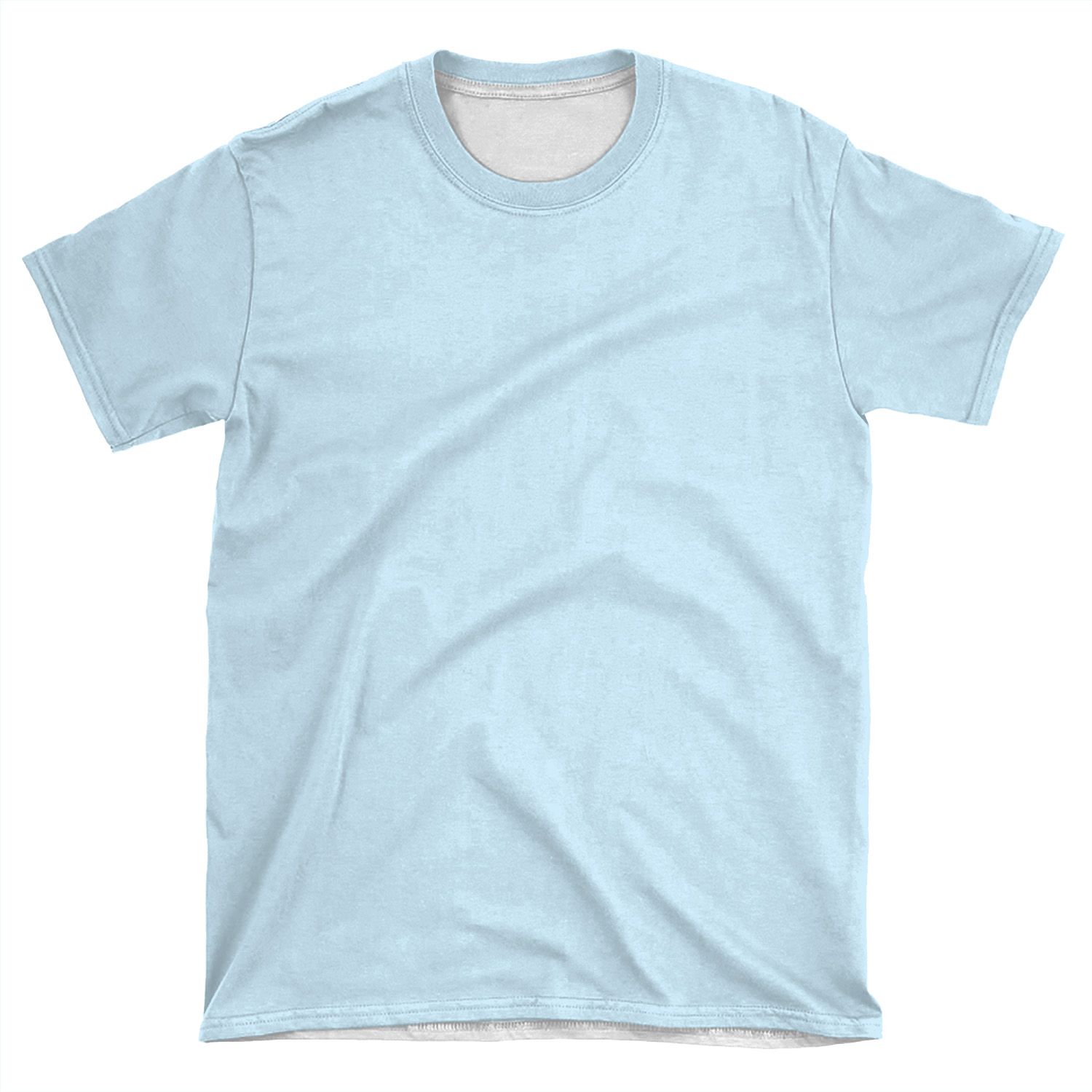 Retro Pastel Blue AOP T-shirt Tee