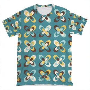 Retro Seasons 08, Summer Butterflies AOP T-shirt Tee