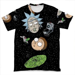 Rick And Porty Portal Heads AOP T-shirt Tee