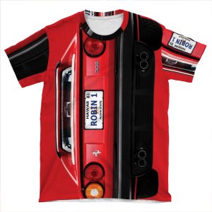 Robin 1 - Hawaii Plate - Magnum P.I. AOP T-shirt Tee