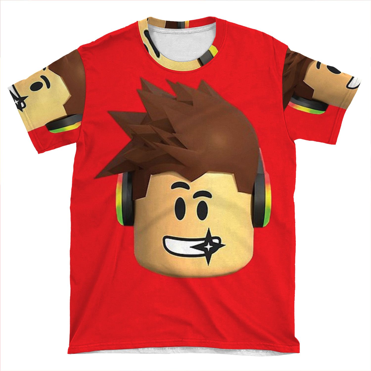 Roblox Face Kids AOP T-shirt Tee
