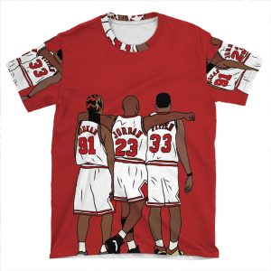 Rodman, Mj & Scottie AOP T-shirt Tee