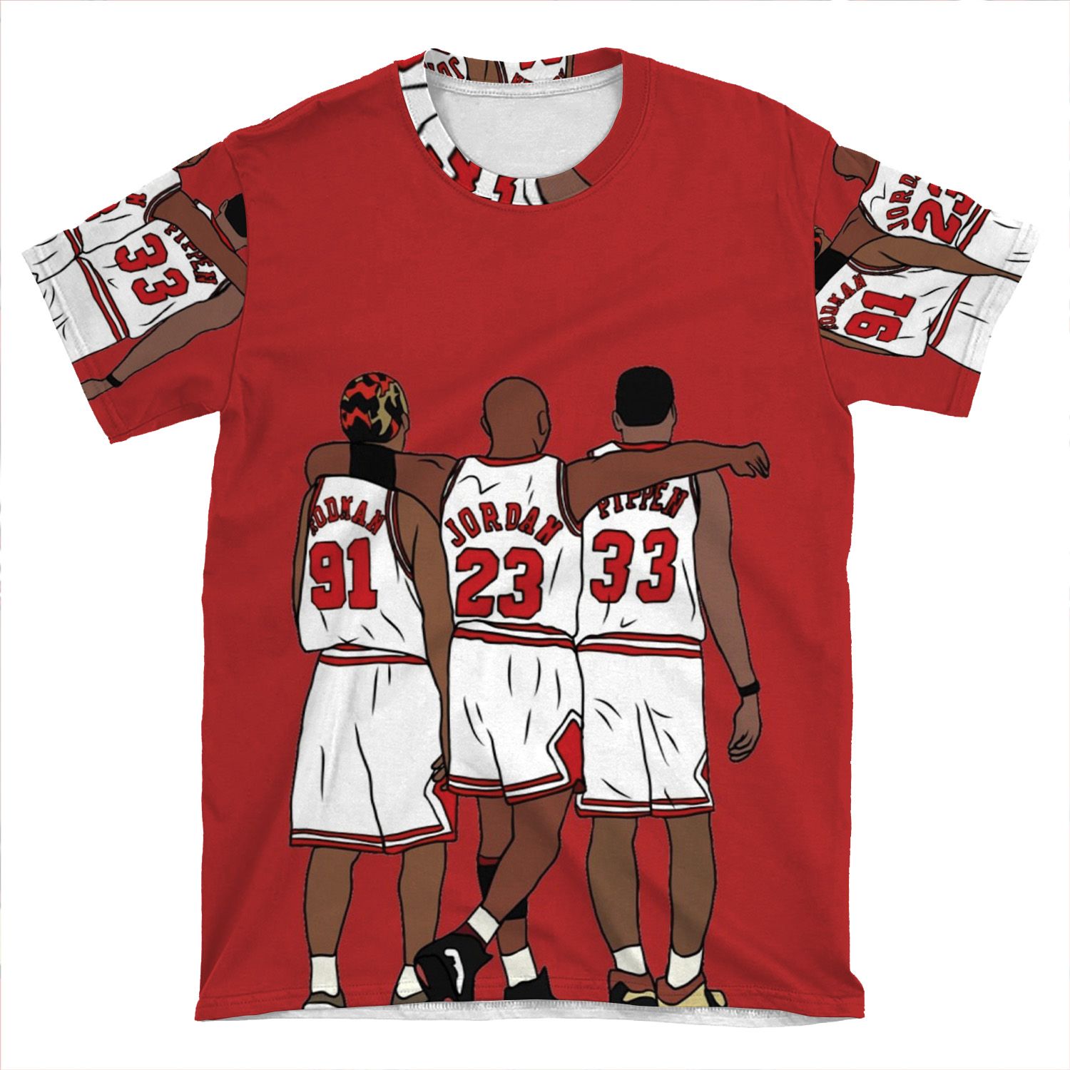 Rodman, Mj & Scottie AOP T-shirt Tee