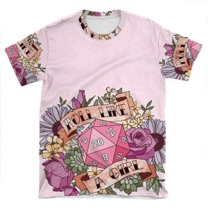 Roll Like A Girl AOP T-shirt Tee