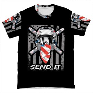 Ronnie Mac 69 Fan Art American Flag Uncle Ron 2 Stroke Legend AOP T-shirt Tee