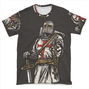 Rosary Crusader Iphone AOP T-shirt Tee