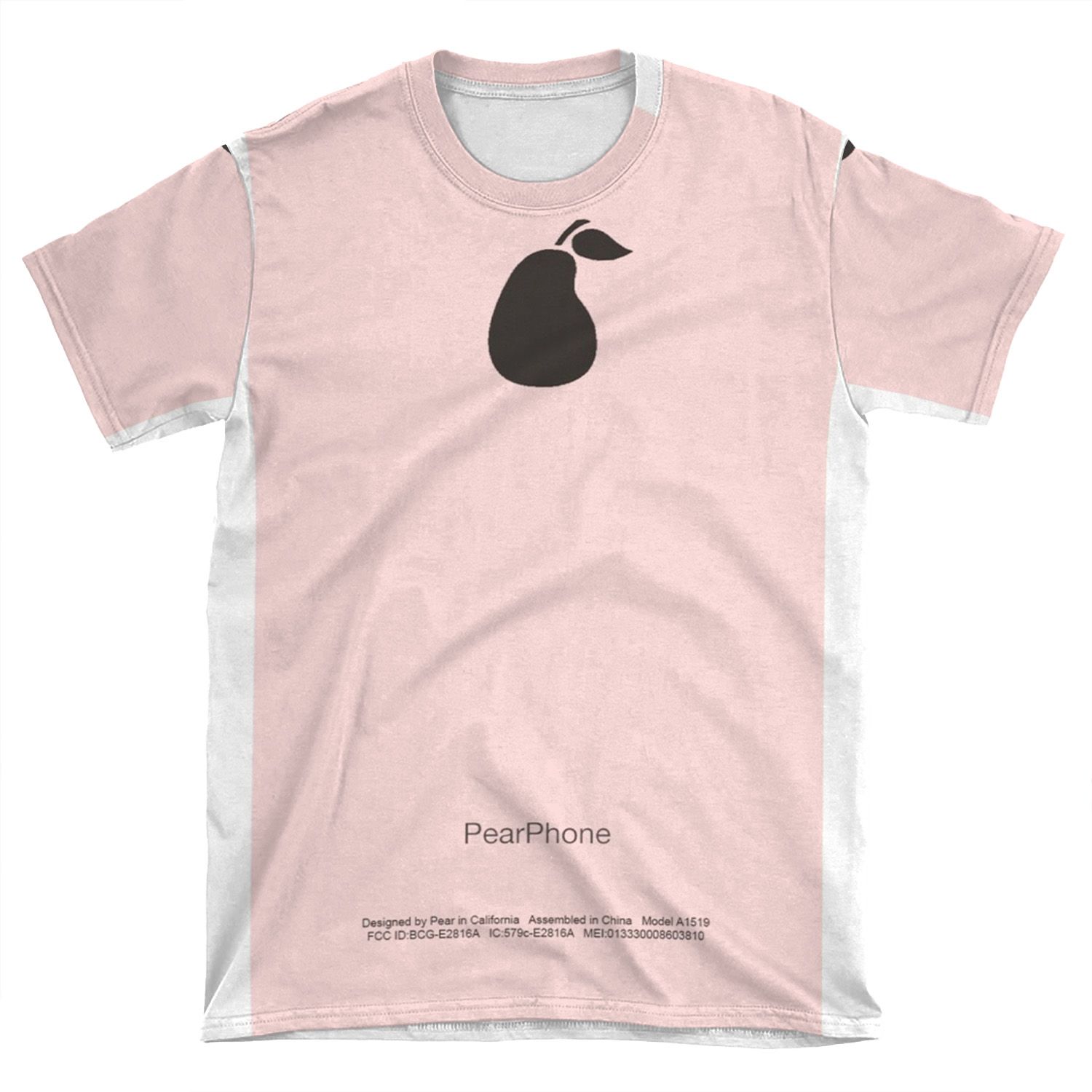 Rose Gold Pearphone AOP T-shirt Tee