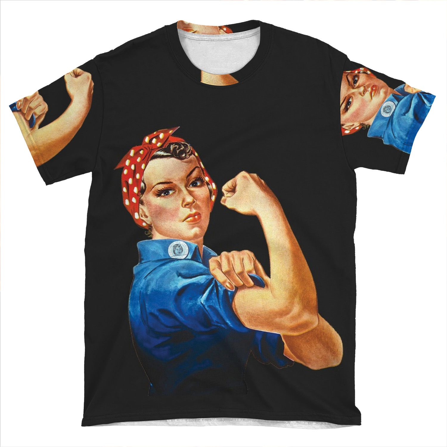 Rosie The Riveter AOP T-shirt Tee