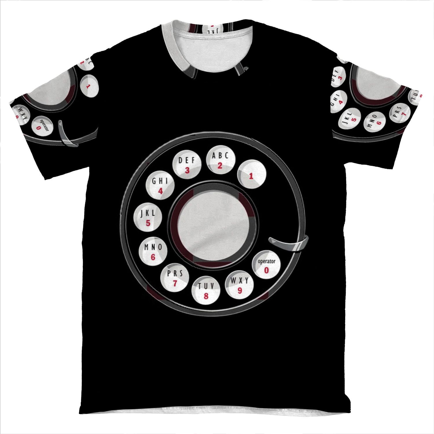 Rotary Me | Old Rotary Phone AOP T-shirt Tee