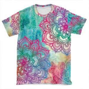 Round And Round The Rainbow AOP T-shirt Tee