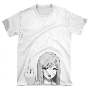 Rude Anime Girl AOP T-shirt Tee