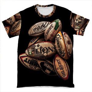 Rugby Balls AOP T-shirt Tee