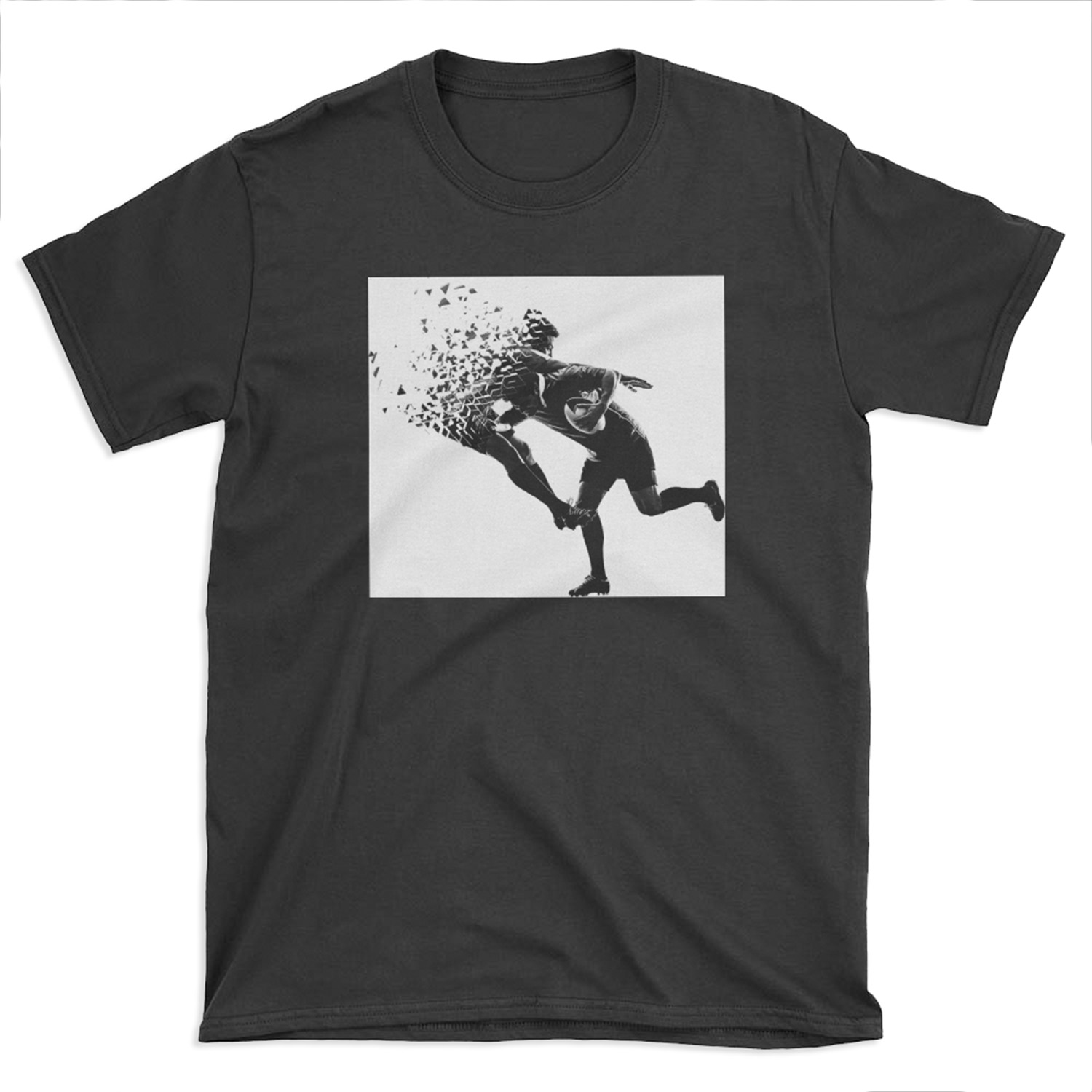 Rugby Football Awesome Unique Shattered Design T-shirt Tee