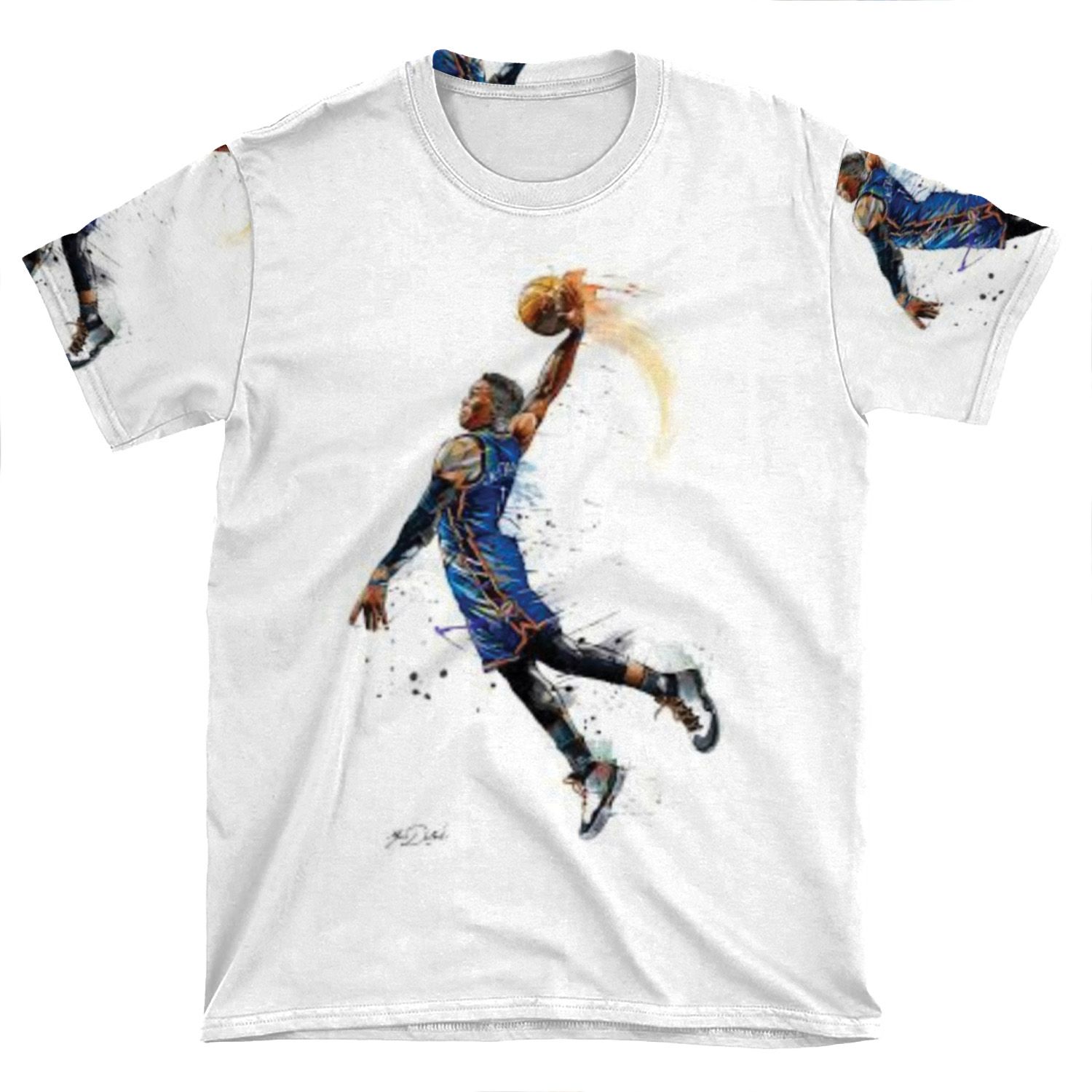 Russell Westbrook Phone AOP T-shirt Tee