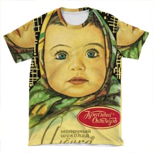 Russian Chocolate Alenka AOP T-shirt Tee