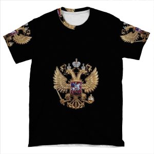 Russian Coat Of Arms AOP T-shirt Tee
