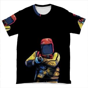 Rust Hazmat Suit AOP T-shirt Tee