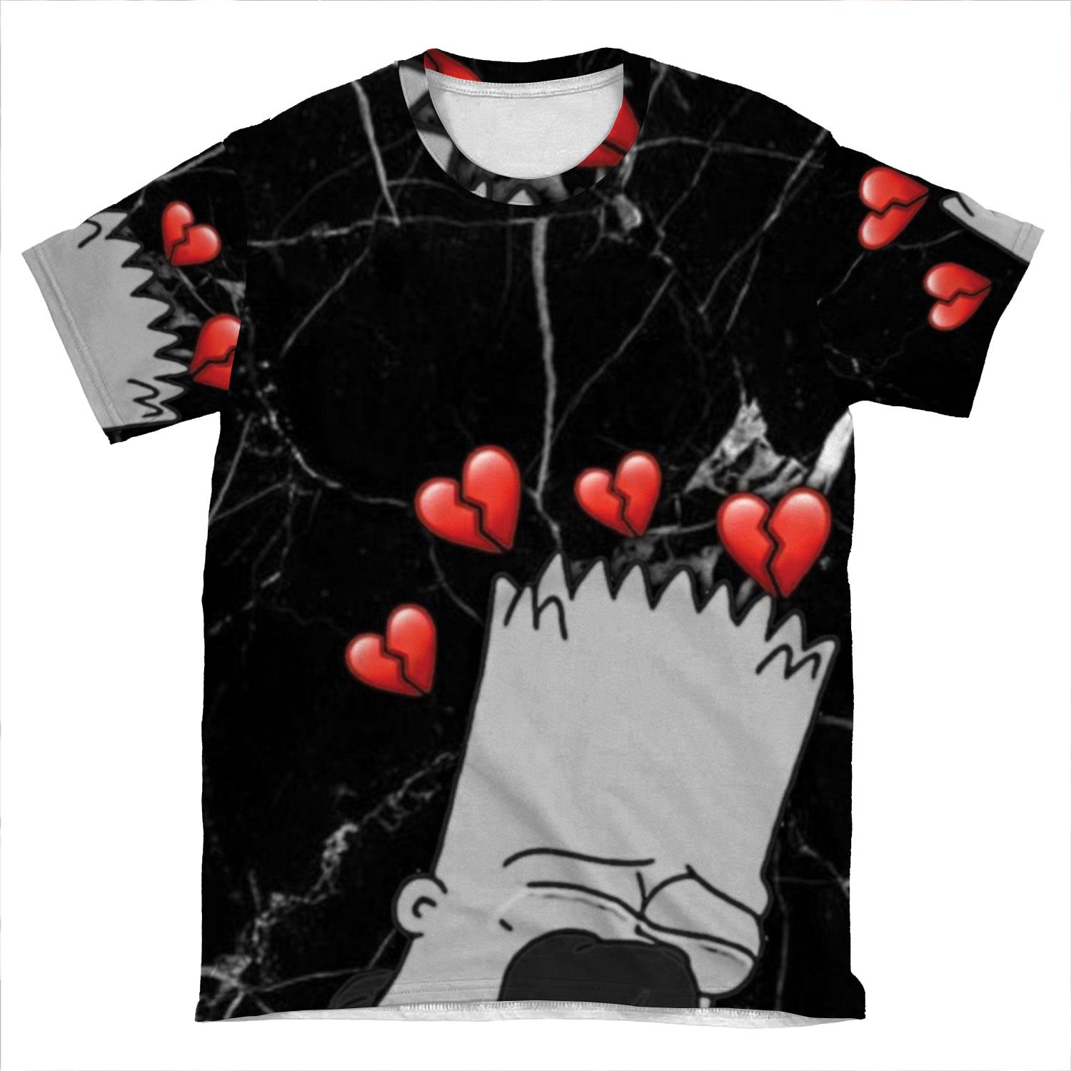 Sad Bart AOP T-shirt Tee