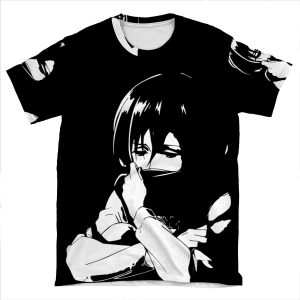Sad Mikasa AOP T-shirt Tee