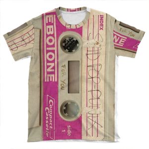 Sad Pop Punk Cassette AOP T-shirt Tee