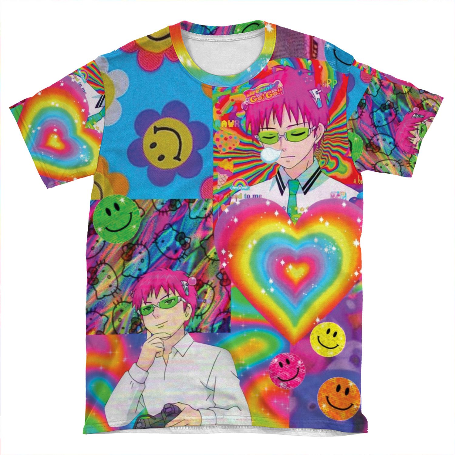 Saiki-K Kidcore AOP T-shirt Tee