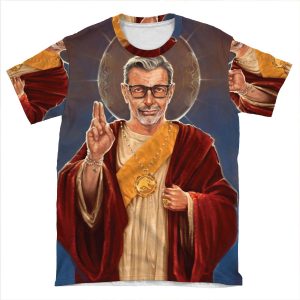 Saint Jeff Of Goldblum - Jeff Goldblum Original Religious Painting AOP T-shirt Tee