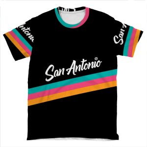 San Antonio Spurs: Fiesta City Jersey 2020-21 AOP T-shirt Tee