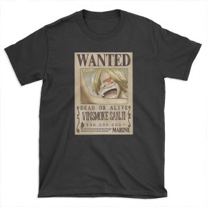 Sanji second wanted poster T-shirt Tee