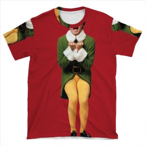 Santa! Oh My God! Santa's Coming! I Know Him! I Know Him! AOP T-shirt Tee