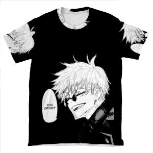 Satoru Gojo Supremacy | Jujutsu Kaisen | You Crying? | Satoru Gojo AOP T-shirt Tee