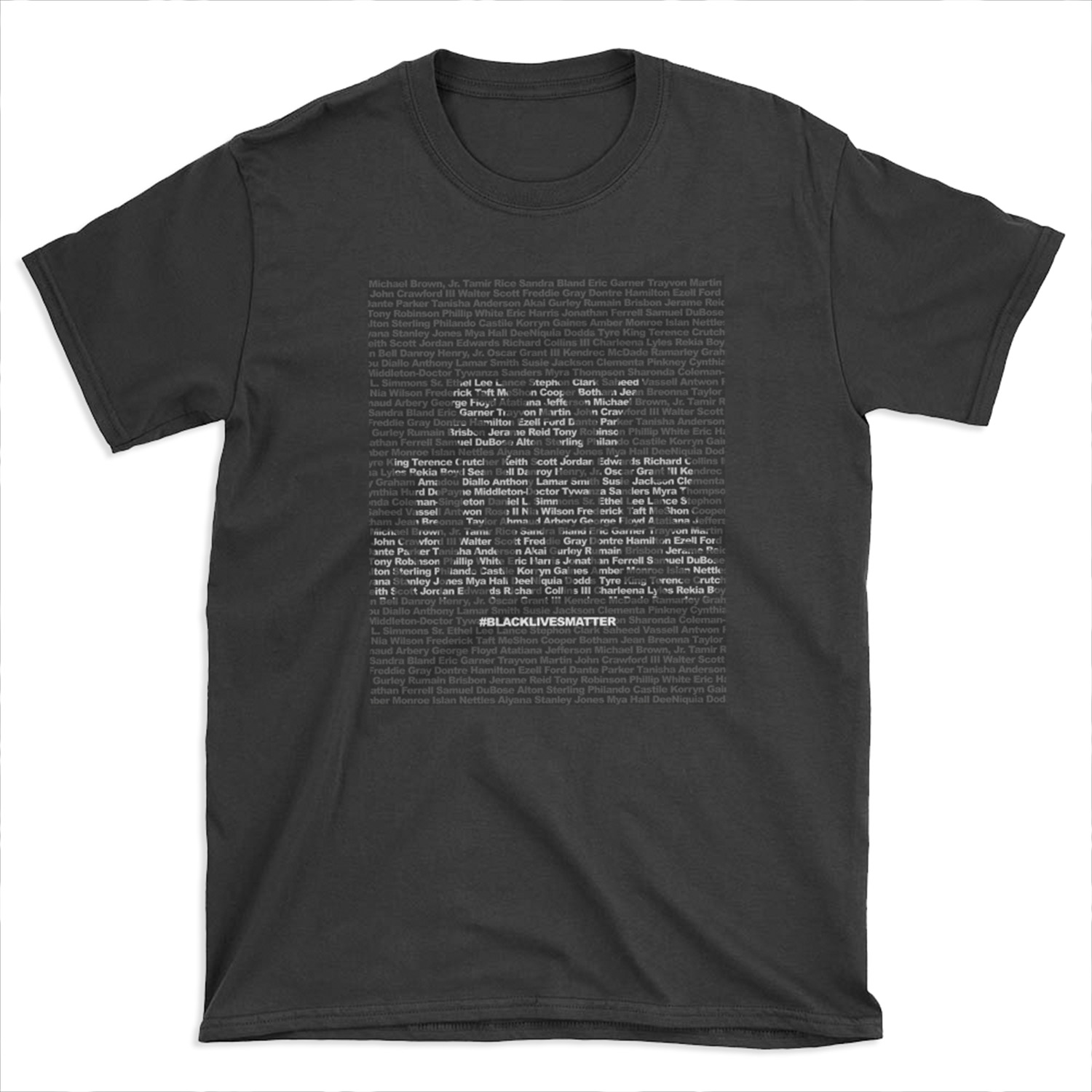 Say Their Names: Black Lives Matter T-shirt Tee