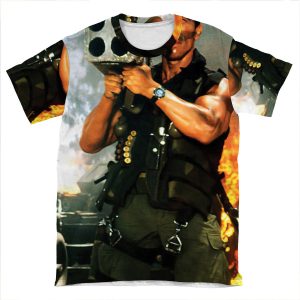 Schwarzenegger Rocket Launcher AOP T-shirt Tee