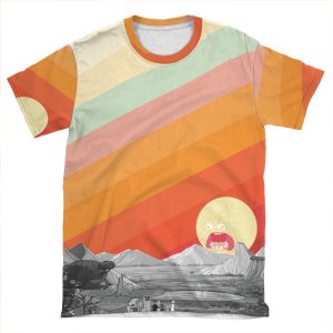 Screaming Sun (Rick & Morty) AOP T-shirt Tee