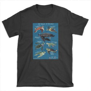 Sea Turtles of the World T-shirt Tee