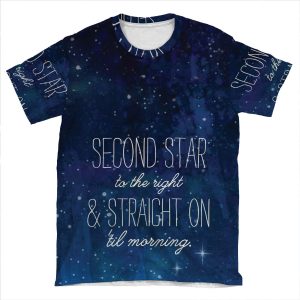 Second Star To The Right AOP T-shirt Tee