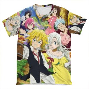 Seven Deadly Sins 2 AOP T-shirt Tee
