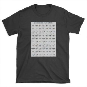 Seven decades of jet fighters T-shirt Tee