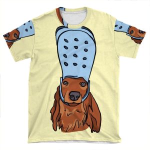 Sexy Sausage Dog With Croc AOP T-shirt Tee