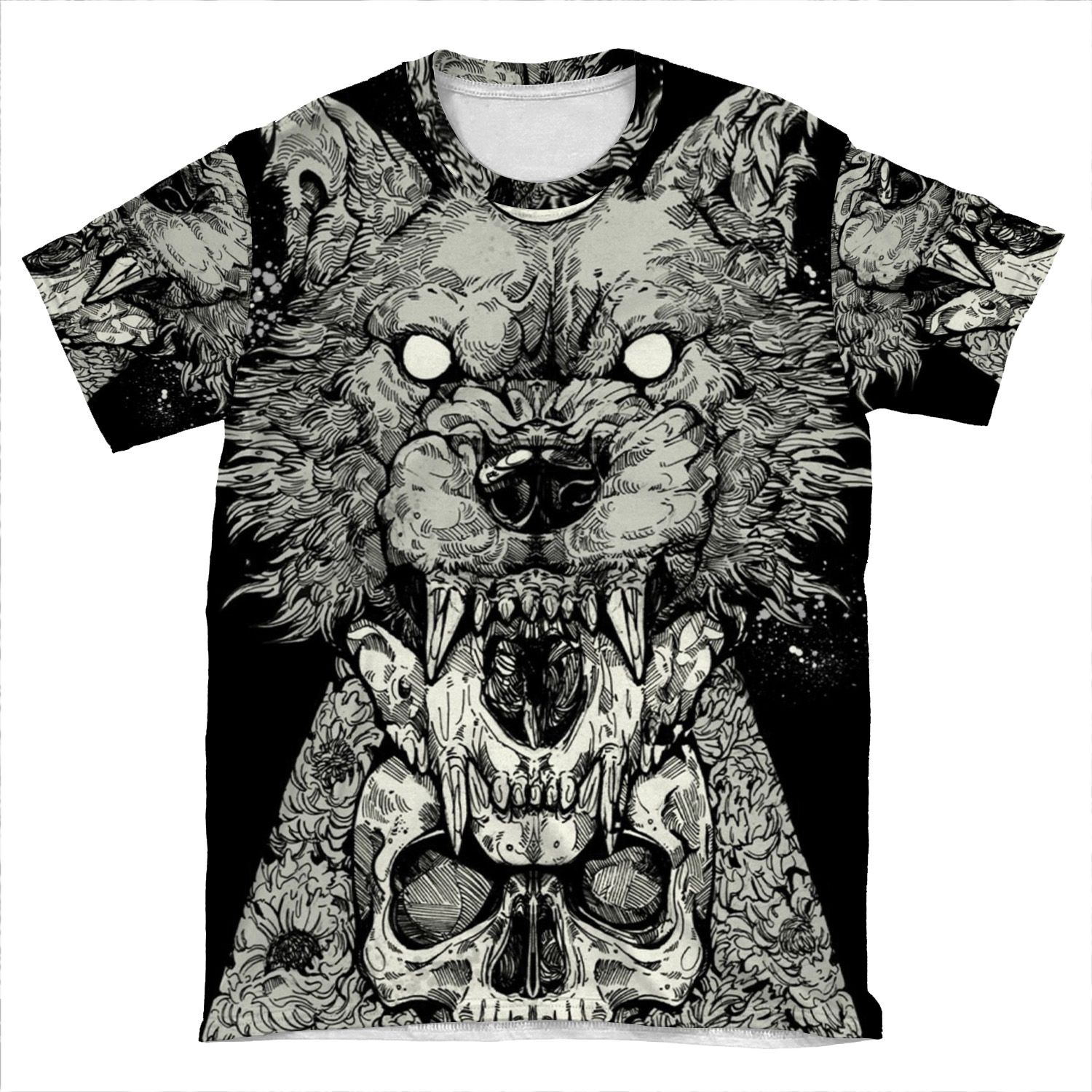 Shape Shift Black AOP T-shirt Tee