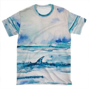 Shark Fin AOP T-shirt Tee