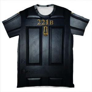 Sherlock 221B Door AOP T-shirt Tee