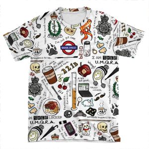 Sherlock Collage (Color) AOP T-shirt Tee