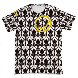 Sherlock Smile Face AOP T-shirt Tee