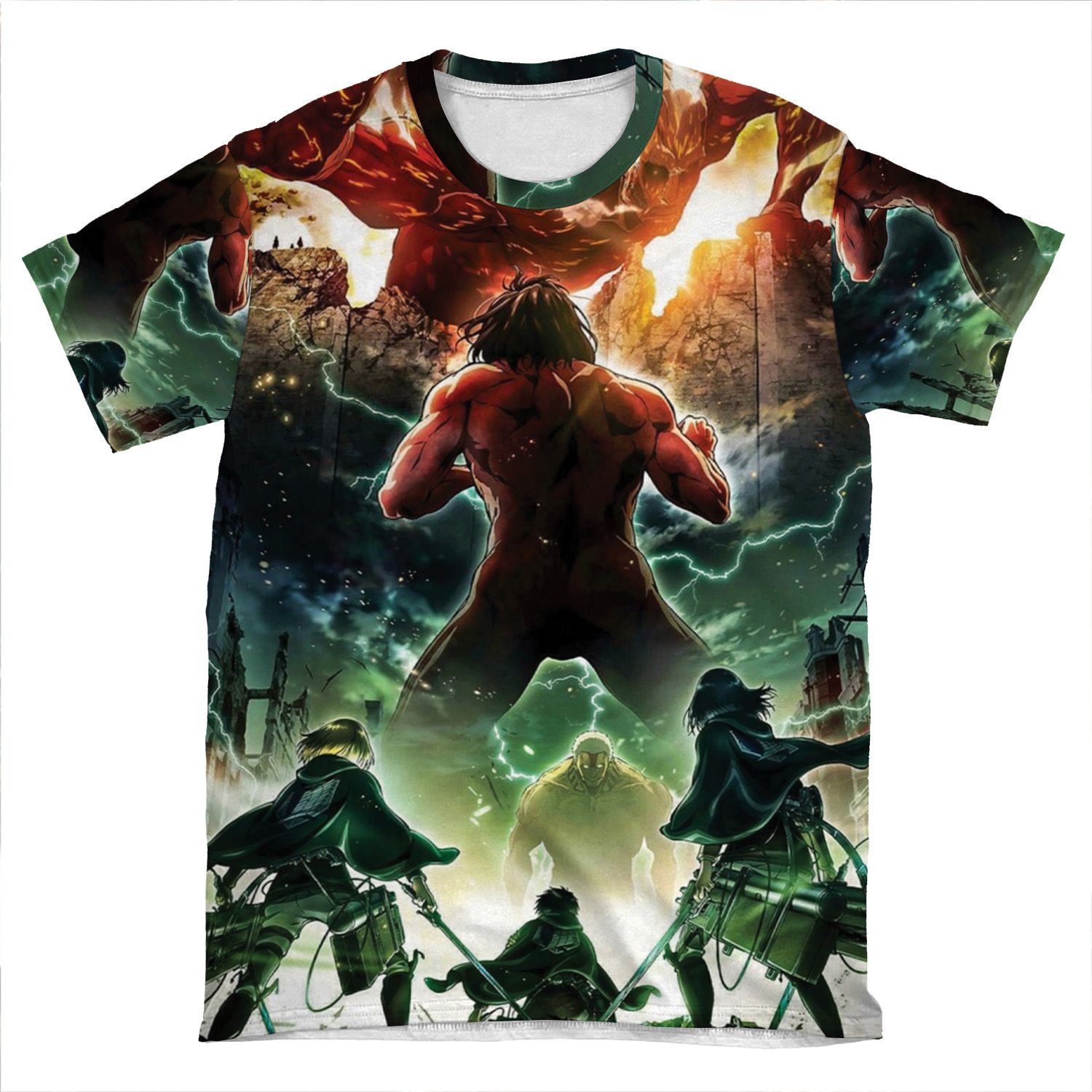 Shingeki No Kyojin 2 AOP T-shirt Tee
