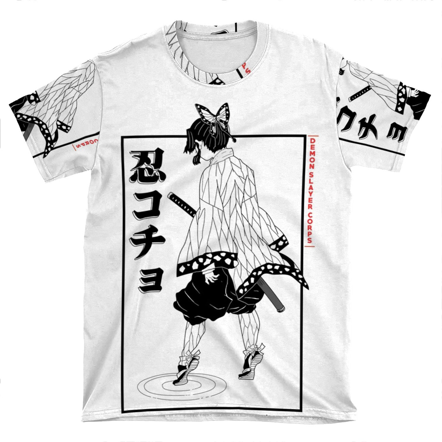 Shinobu, Kimetsu No Yaiba AOP T-shirt Tee