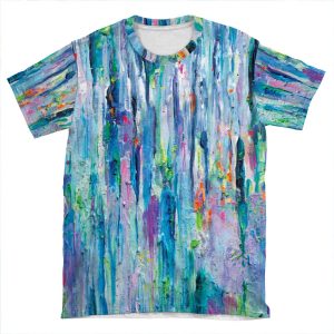 Silver Rain AOP T-shirt Tee